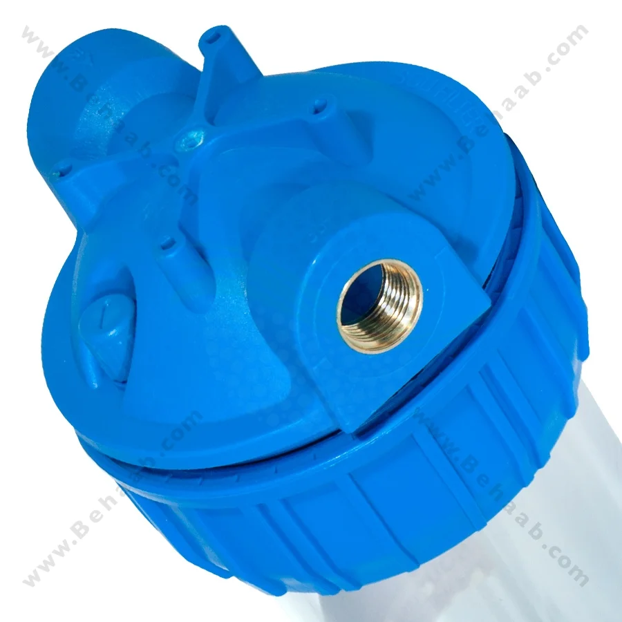 هوزینگ 10 اینچ با شیر تخلیه ورودی 1/2 اینچ سوفیلتر - Water Filter Housing 10 inch with 1/2 inch input with Drain Valve SouFilter