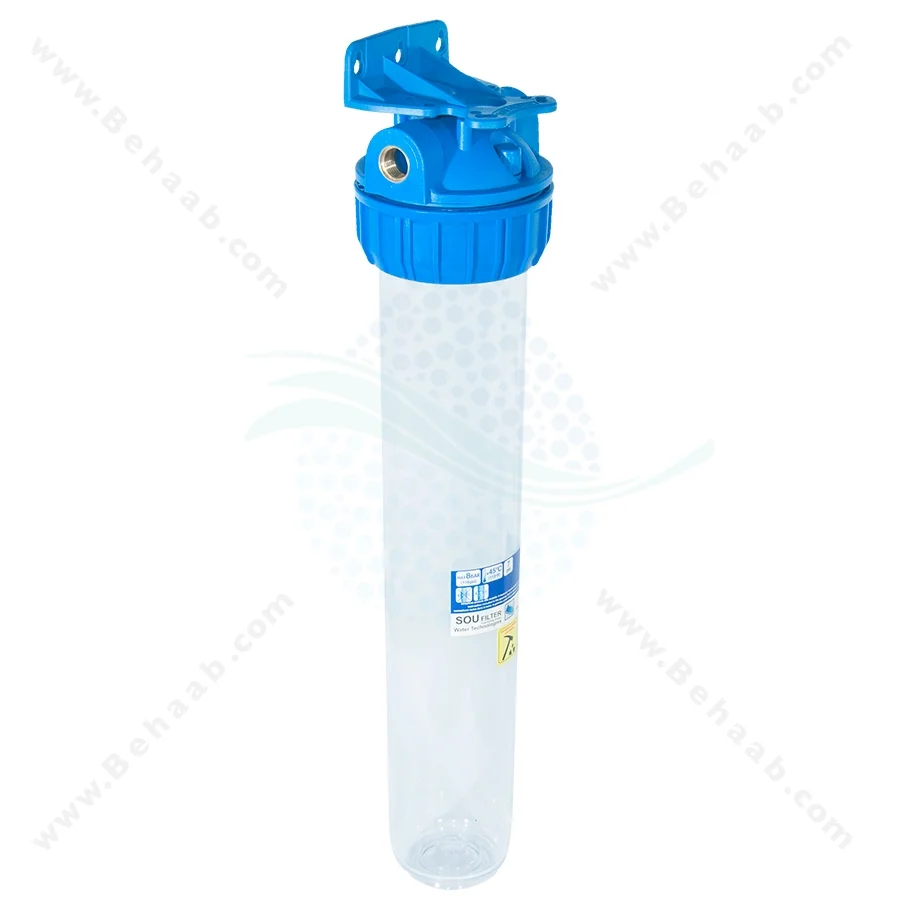 هوزینگ 20 اینچ ورودی 1/2 اینچ سوفیلتر - Water Filter Housing 20 inch with 1/2 inch input soufilter