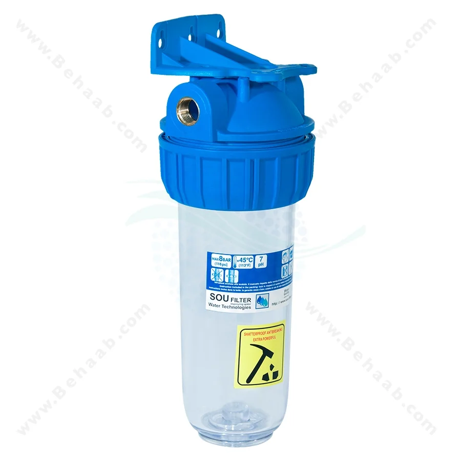 هوزینگ 10 اینچ ورودی 1/2 اینچ سوفیلتر - Water Filter Housing 10 inch with 1/2 inch input soufilter
