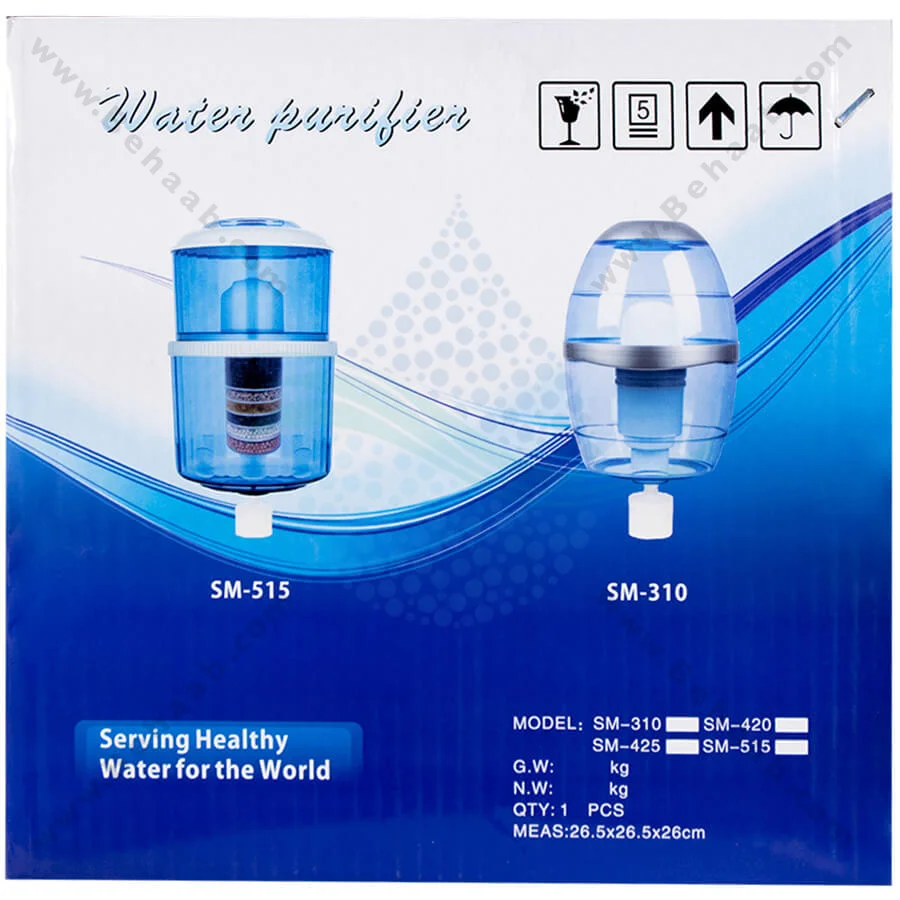 مخزن آبسردکن تصفیه دار رامکو مدل SM-515 - Ramko SM-515 Water Filtration System for Top-Load Water Dispensers