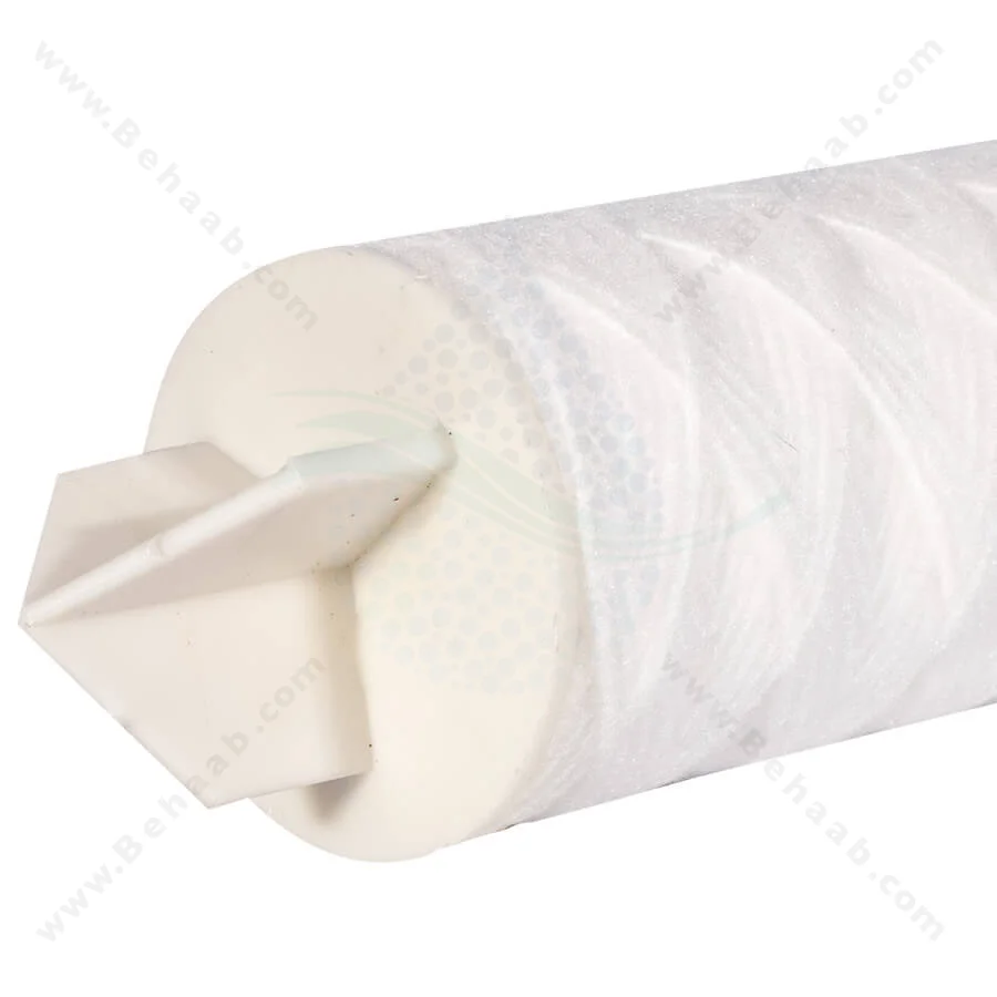 فیلتر نخ تابیده 30 اینچ اسلیم سی سی کا 5 میکرون اورینگ دار - 30inch String Wound Sediment Water Filter Cartridge 5 Microns CCK