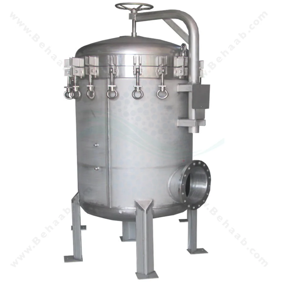 هوزینگ استیل 40 اینچ 35 المانه AMI مدل QLS-3540-304 - AMI Stainless Steel Filter Housing QLS-3540-304