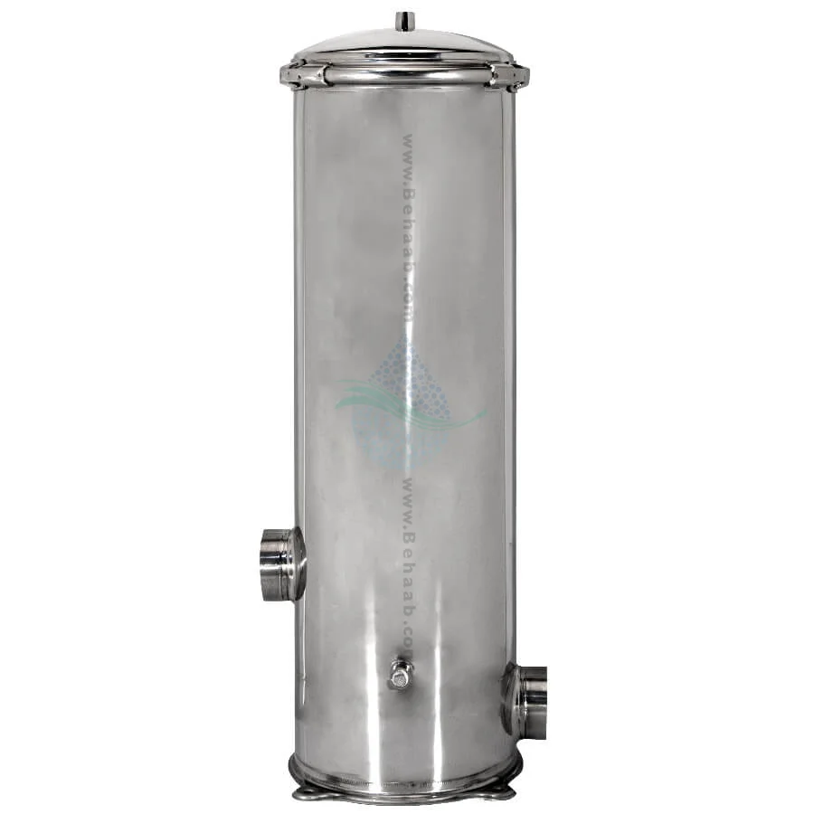 هوزینگ استیل 30 اینچ 7 المانه AMI مدل CFH-TCS-0730 - AMI Stainless Steel Filter Housing CFH-TCS-0730