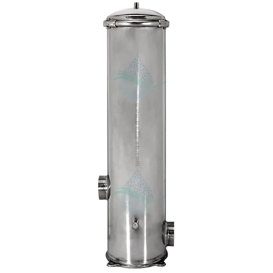 هوزینگ استیل 40 اینچ 10 المانه AMI مدل CFH-TCS-1040 - AMI Stainless Steel Filter Housing CFH-TCS-1040