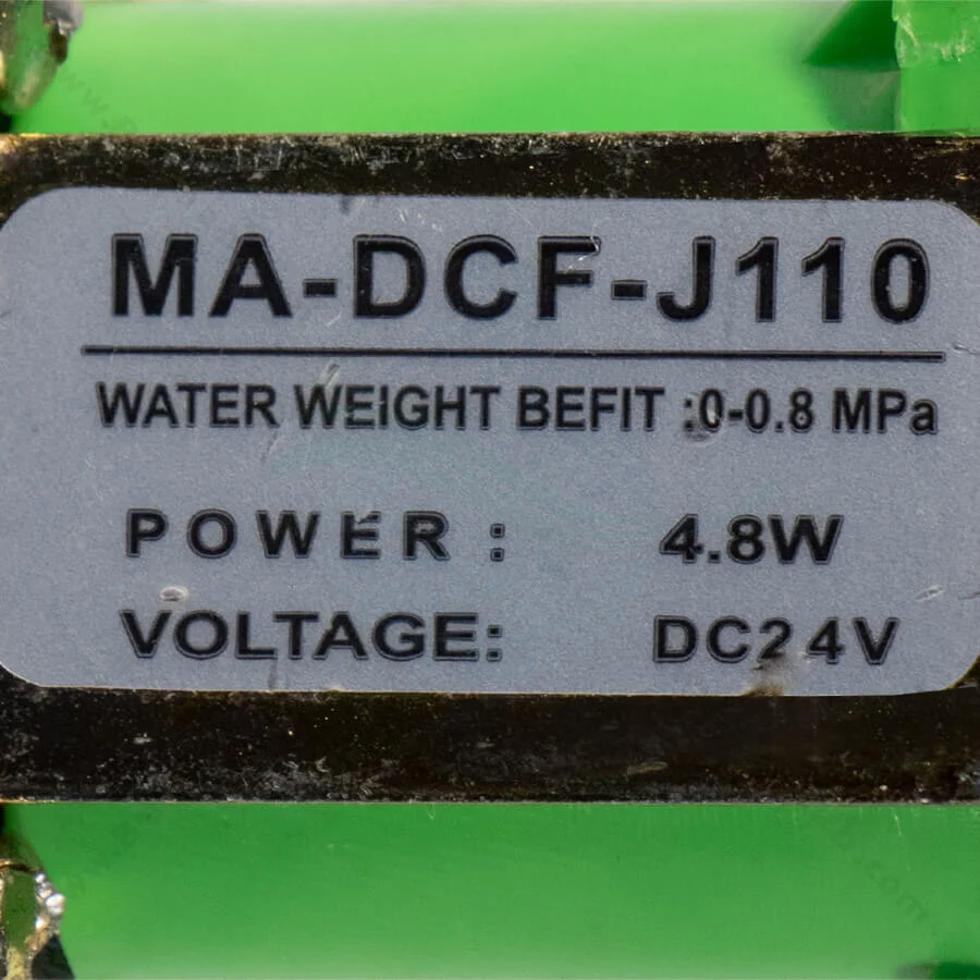 شیر برقی تصفیه آب مدل MA-DCF-J110 - 24V DC RO Water Purifier Solenoid Valve MA-DCF-J110