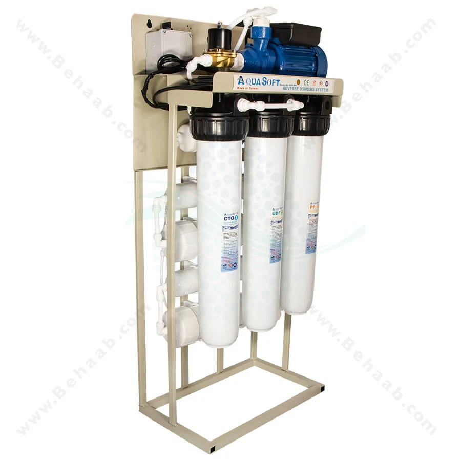 تصفیه آب نیمه صنعتی 800 گالن آکوا سافت - Aqua Soft 800 GPD Semi-industrial Reverse Osmosis Water Filtration System