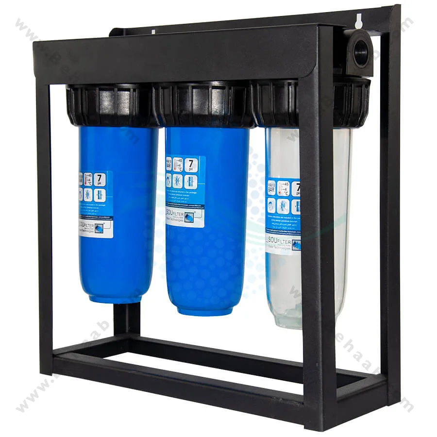 رسوب گیر کولر آبی با فیلتر سرامیکی، کربن و رزینی 10 اینچ - Anti Scaling Swamp Cooler with 10 inch Ceramic-GAC and Resin Water Filter