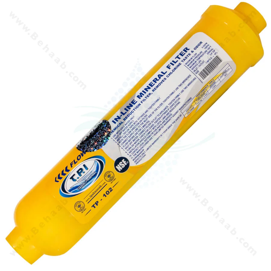 فیلتر مواد معدنی تصفیه آب TPI مدل TP-102 - Inline Mineral Water Filter TP-102