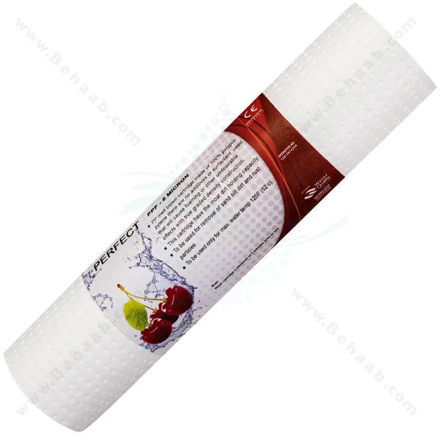فیلتر الیافی پرفکت 5 میکرون مدل PPF - 10inch 5 Micron Sediment Water Filter Cartridge PERFECT PPF