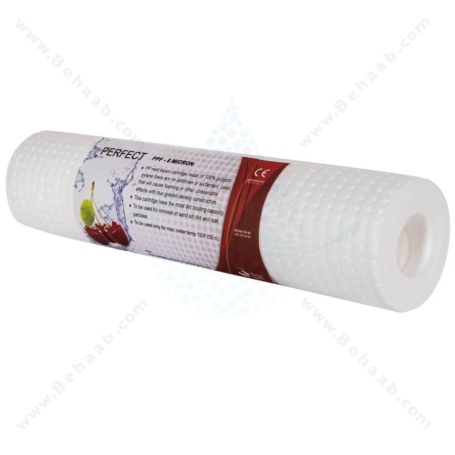 فیلتر الیافی پرفکت 5 میکرون مدل PPF - 10inch 5 Micron Sediment Water Filter Cartridge PERFECT PPF