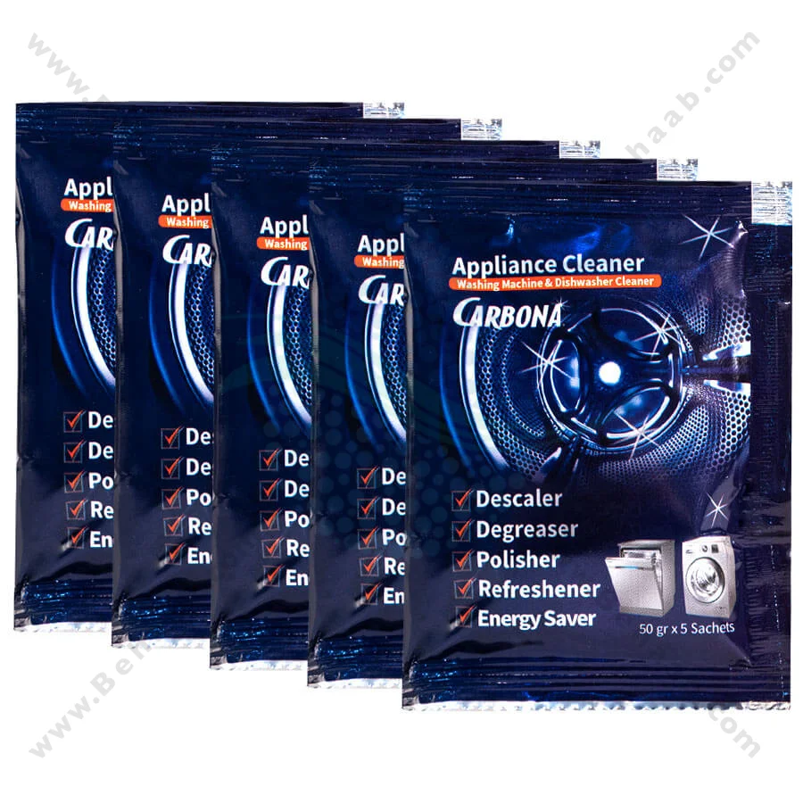 پودر جرم گیر لباسشویی و ظرفشویی سامسونگ مدل Carbona - Carbona Samsung Washing Machine and Dishwasher Cleaner and Descaler
