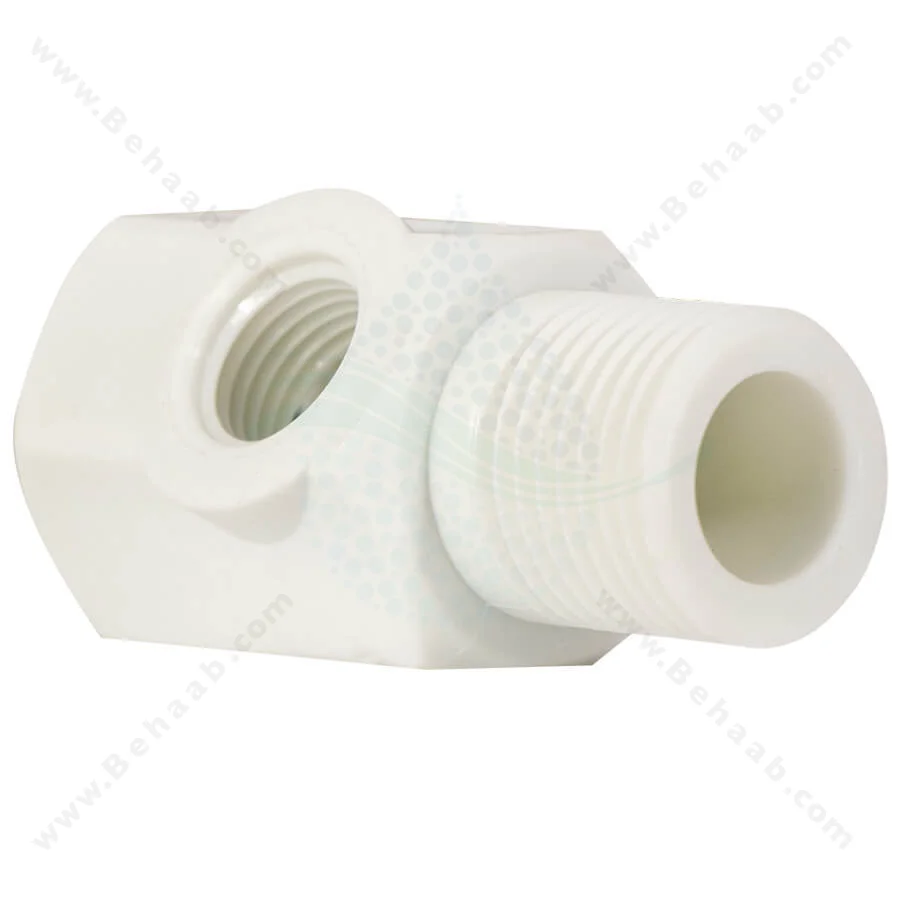 سه راه ورودی پلاستیکی تصفیه آب 1/2 پایه کوتاه - Plastic Inlet Valve Connector Ro Water Purifier