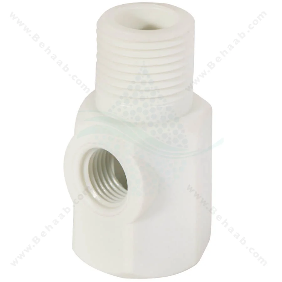 سه راه ورودی پلاستیکی تصفیه آب 1/2 پایه کوتاه - Plastic Inlet Valve Connector Ro Water Purifier