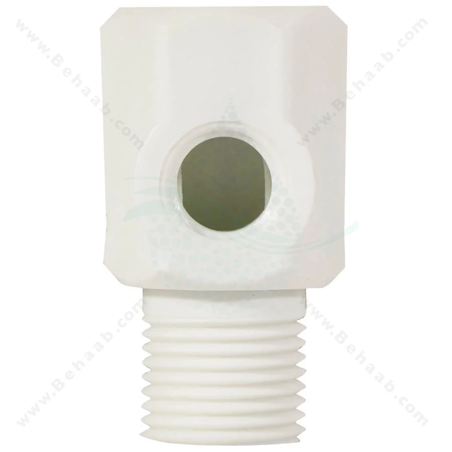 سه راه ورودی پلاستیکی تصفیه آب 1/2 پایه کوتاه - Plastic Inlet Valve Connector Ro Water Purifier