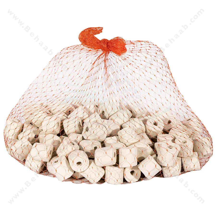 سرامیک آکواریوم بویو مدل CR-500 وزن 500 گرم - BOYU CR-500 Bio Ceramic Rings Aquarium Filter Media