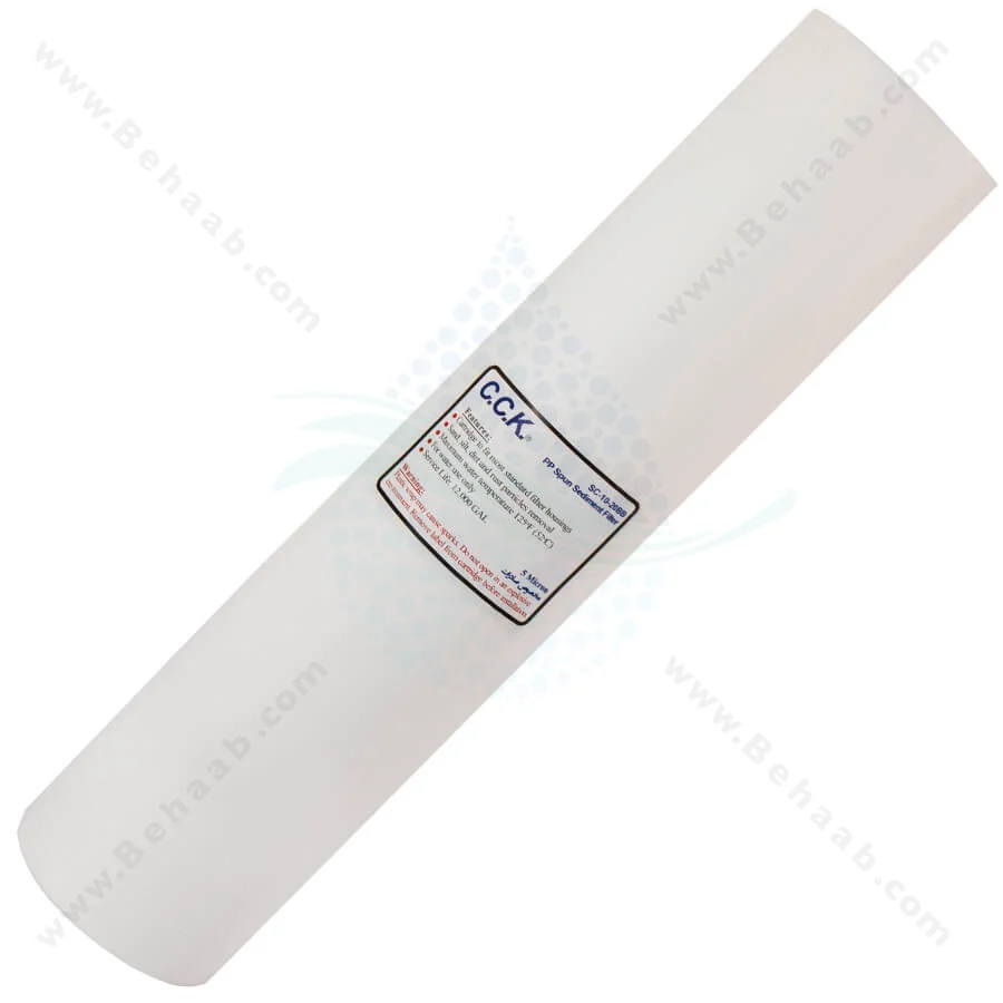 فیلتر الیافی 20 اینچ جامبو سی سی کا 5 میکرون مدل SC-10-20BB - 20inch Jumbo PP Sediment Water Filter Cartridge CCK SC-10-20BB