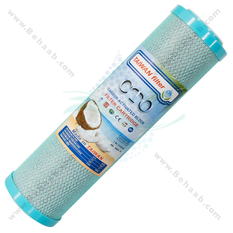 فیلتر کربن بلاک تایوان فیلتر - 10 Inch Carbon Block CTO Water Filter Cartridge Taiwan Filter