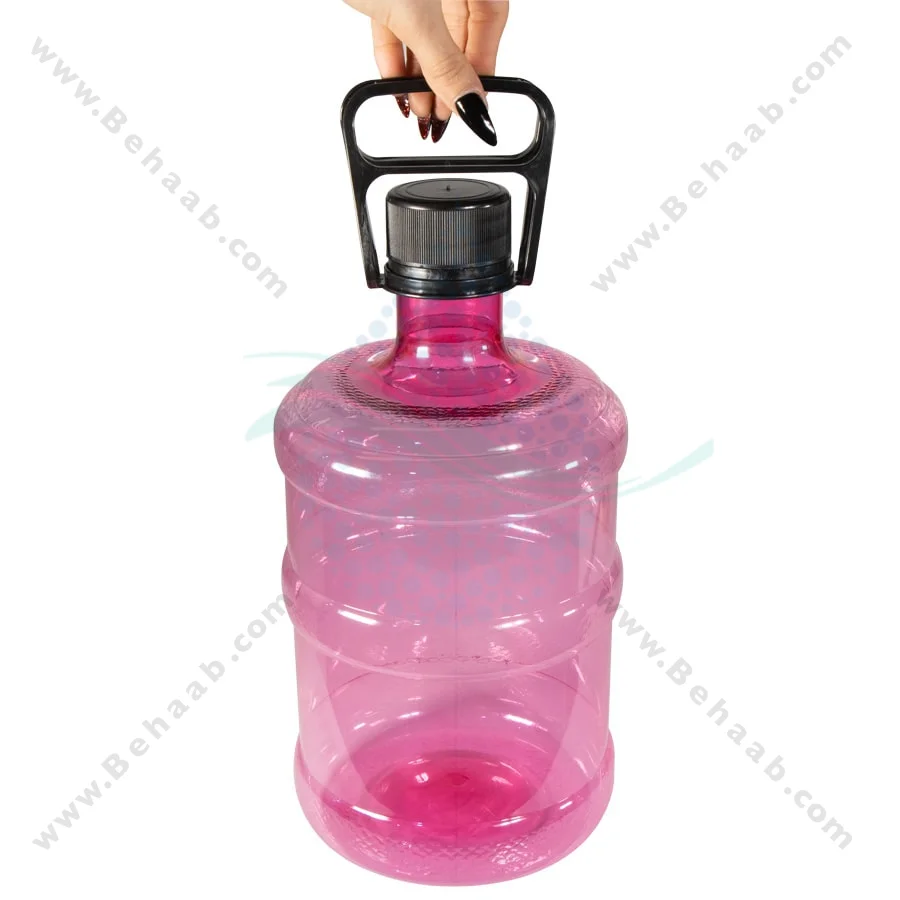 مخزن آبسردکن 5 لیتری دسته دار با درپوش - 5Liter PET Bottle With Handle And Cap
