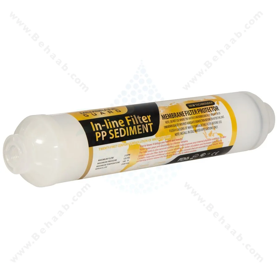 فیلتر محافظ ممبران معصومی - 1Micron Inline Sediment Filter Membrane Guard to Protect Reverse Osmosis Membrane