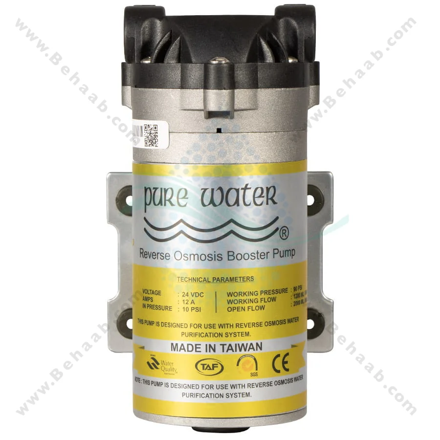 پمپ تصفیه آب خانگی پیور واتر - Reverse Osmosis Booster Pumps 24V Pure Water