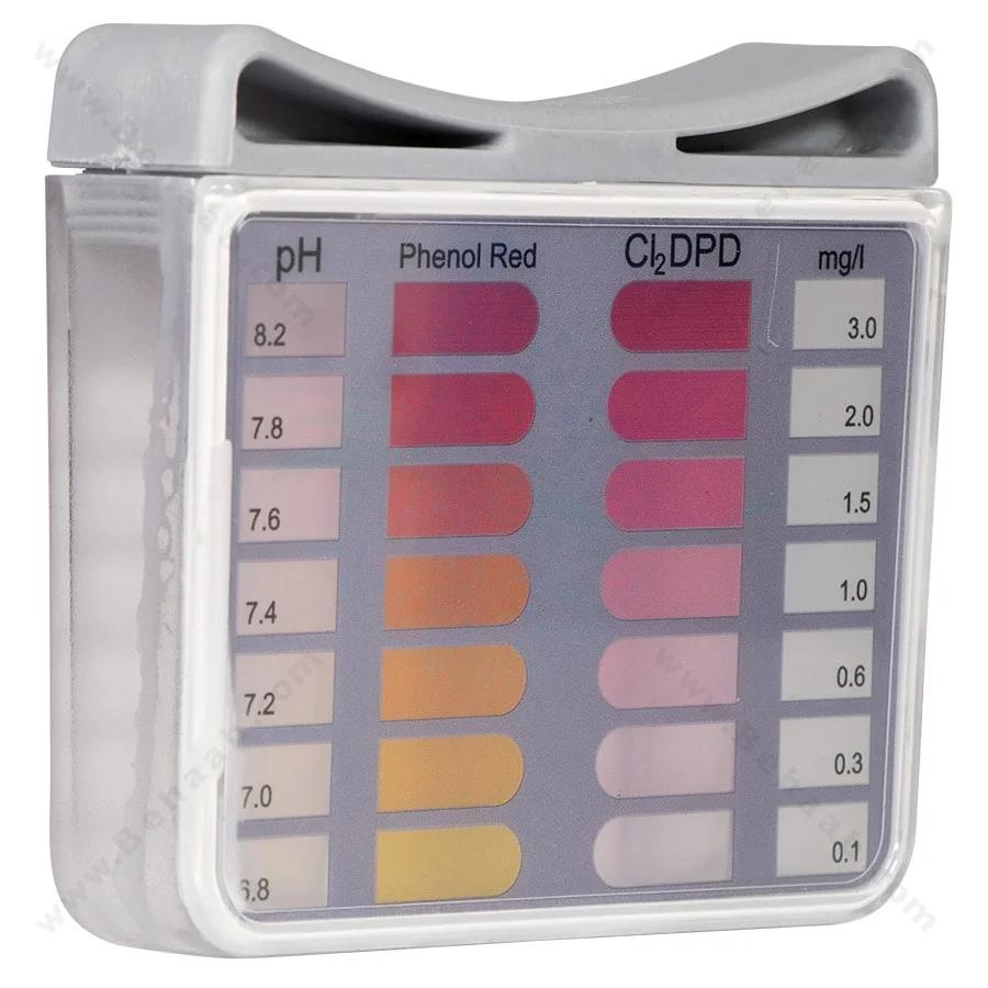 کیت اندازه گیری کلر و PH پودری واهب مدل VF-613 - VAHEB VF-613 DPD Test Kit for pH and Chlorine