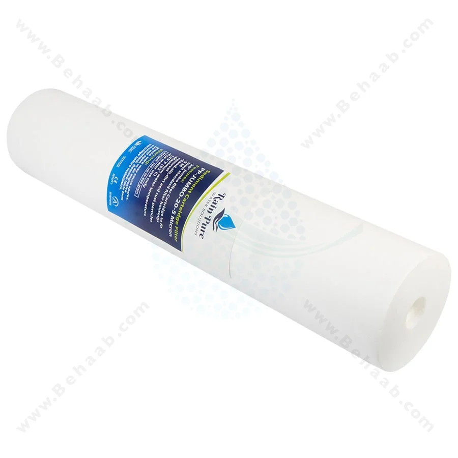 فیلتر الیافی 20 اینچ جامبو 5 میکرون Rain Pure - 20 inch Jumbo PP Sediment Water Filter Cartridge 5 Micron Rain Pure