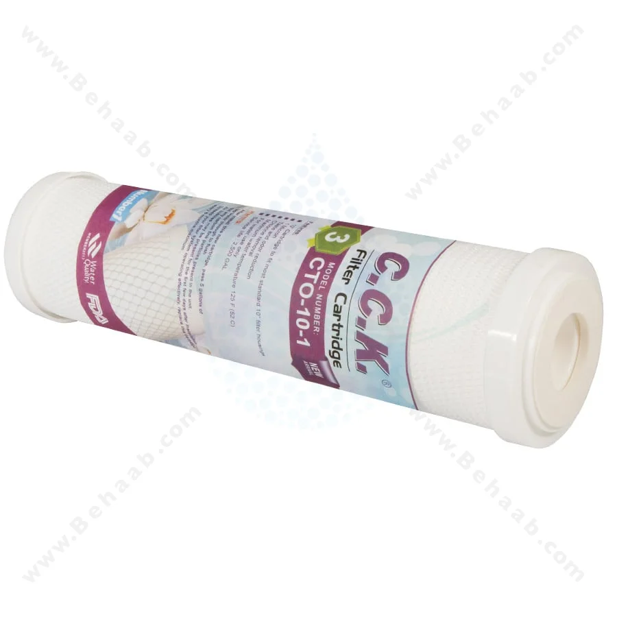 فیلتر الیافی سی سی کا 1 میکرون مدل CTO-10-1 - 10inch 1 Micron Sediment Water Filter Cartridge CCK CTO 10-1