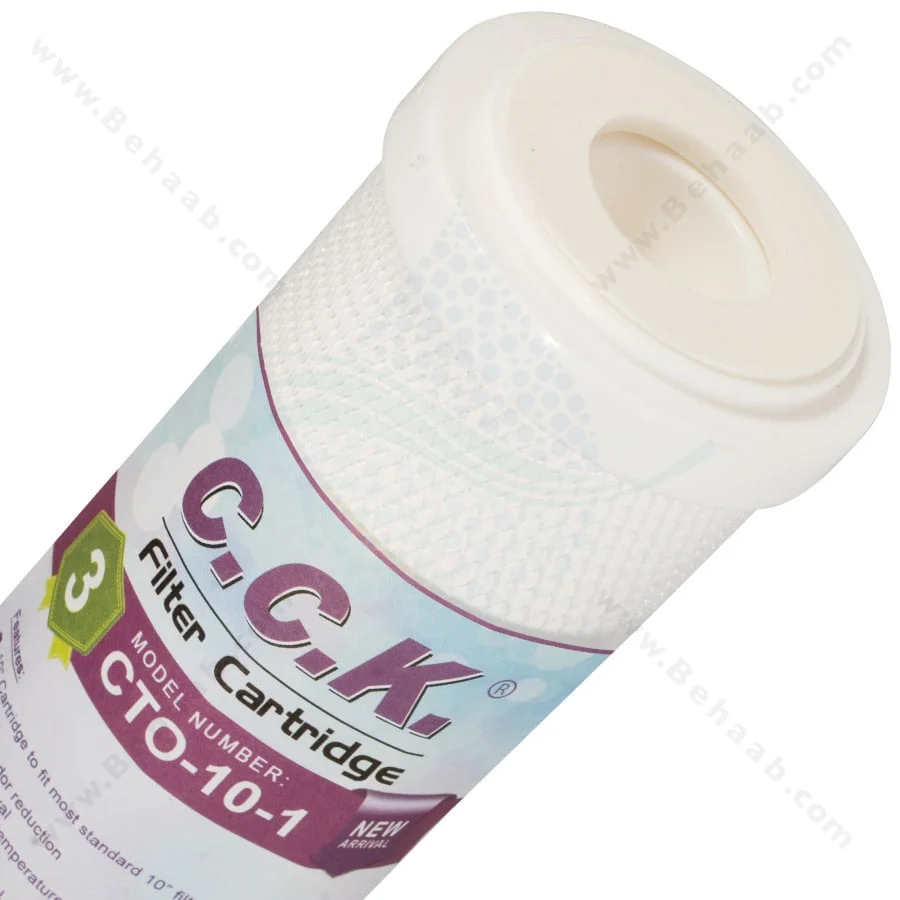 فیلتر الیافی سی سی کا 1 میکرون مدل CTO-10-1 - 10inch 1 Micron Sediment Water Filter Cartridge CCK CTO 10-1