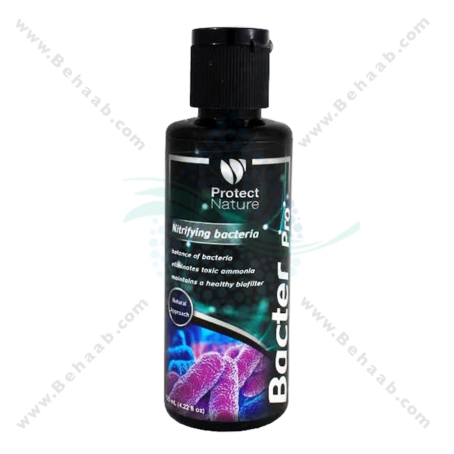 محلول باکتری ساز آب آکواریوم پروتکت نیچر مدل باکتر پرو - Protect Nature Bacter Pro Aquarium Bacteria Starter – 125 mL
