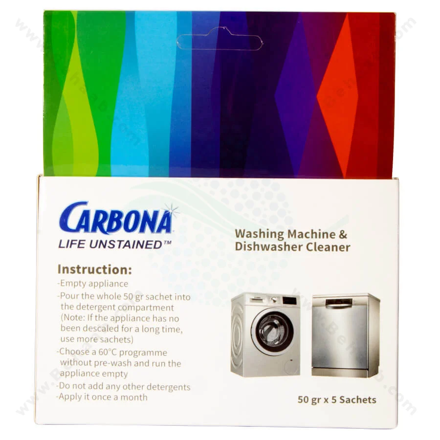 پودر جرم گیر لباسشویی و ظرفشویی بوش مدل Carbona - Carbona Bosch Washing Machine and Dishwasher Cleaner and Descaler