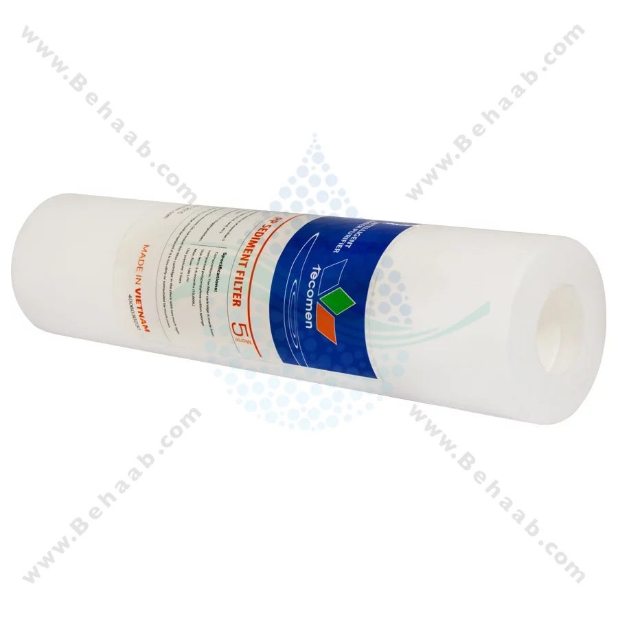 پک 3 عددی فیلتر تصفیه آب تکومن - Tecomen 3-Stage 10 Inch Water Filter Cartridge Set PP GAC CTO