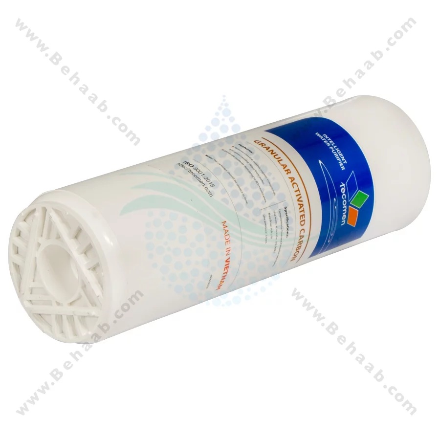 پک 3 عددی فیلتر تصفیه آب تکومن - Tecomen 3-Stage 10 Inch Water Filter Cartridge Set PP GAC CTO