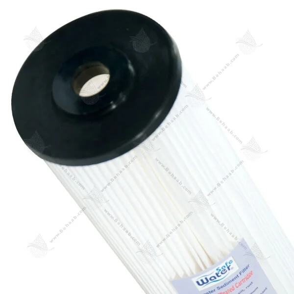 فیلتر قابل شستشو 20 اینچ جامبو 10 میکرون-واتر سیف - Industrial Polyester Pleated Sediment Removal Filter 20 inch Jumbo 10 micron Water Safe