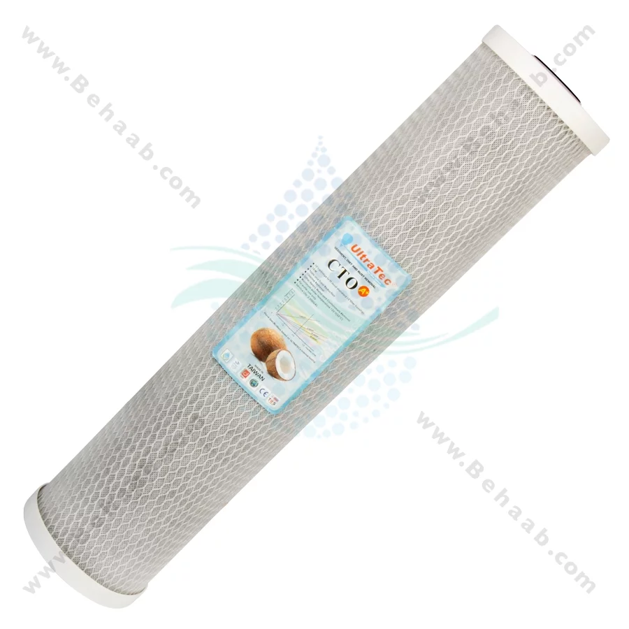 فیلتر کربن بلاک 20 اینچ جامبو اولتراتک - 20 inch Jumbo Carbon Block Water Filter Cartridge ULTRATEC