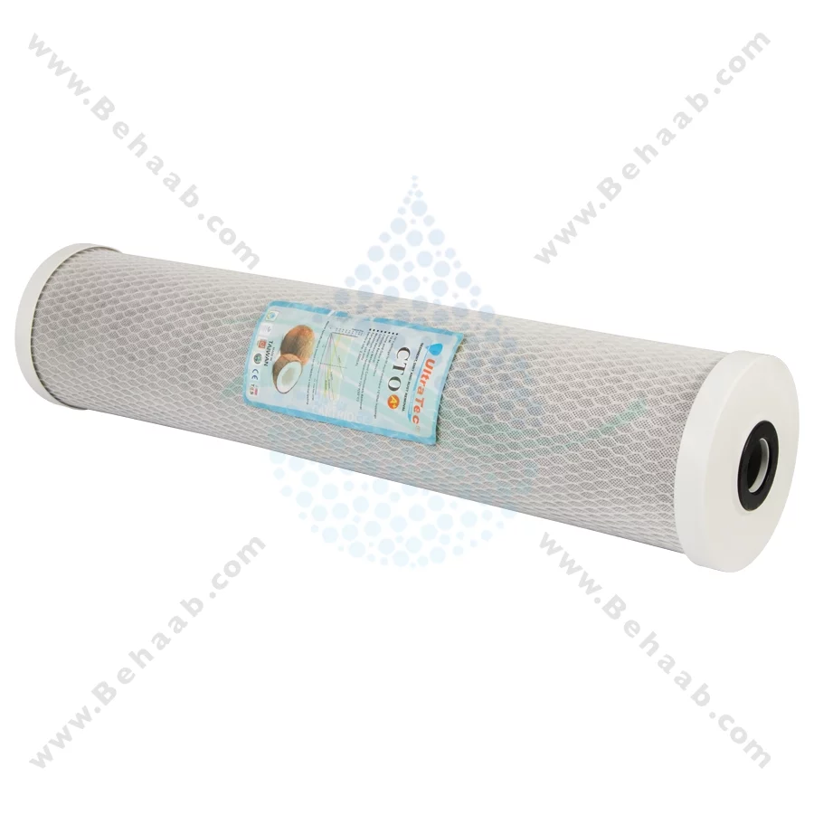 فیلتر کربن بلاک 20 اینچ جامبو اولتراتک - 20 inch Jumbo Carbon Block Water Filter Cartridge ULTRATEC