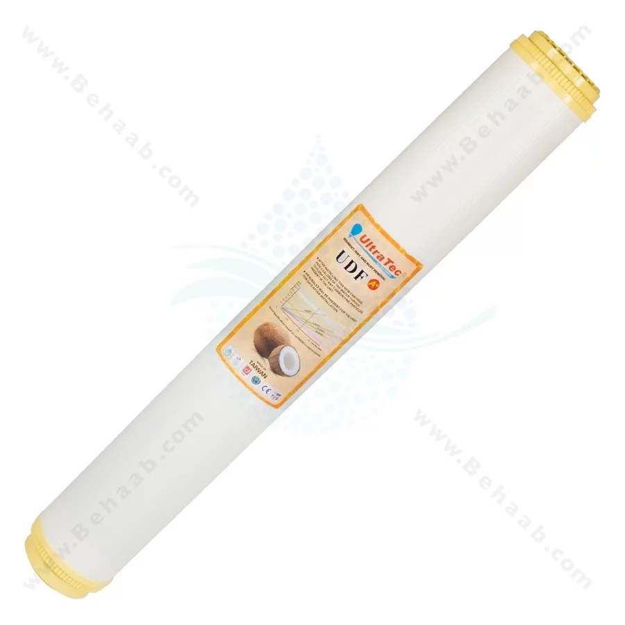 فیلتر کربن پودری 20 اینچ اسلیم اولتراتک - 20 inch Slim UDF Granular Activated Carbon Filter Cartridge UltraTec
