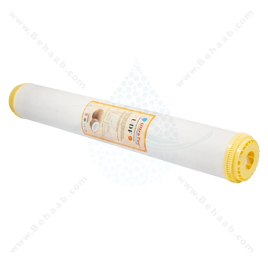 فیلتر کربن پودری 20 اینچ اسلیم اولتراتک - 20 inch Slim UDF Granular Activated Carbon Filter Cartridge UltraTec