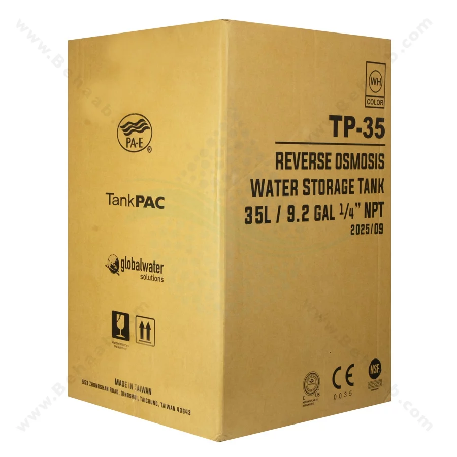 مخزن تصفیه آب 9.2 گالن تانک پک مدل TP-35 - TankPAC TP-35 9.2 Gallon Reverse Osmosis Water Storage Tank
