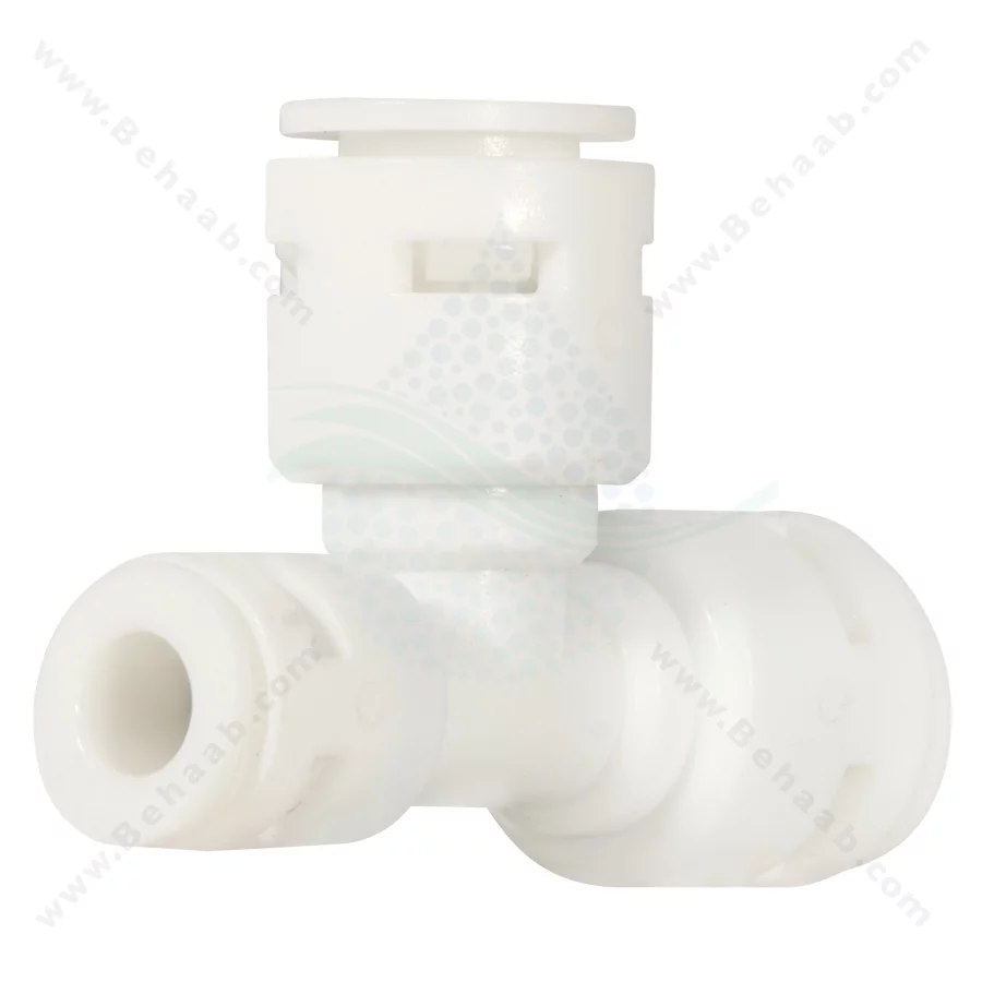 سه راه سه سر فیتینگی 6-10-10 - Union Tee Connector 3/8" × 3/8" × 1/4" Push-In Fitting