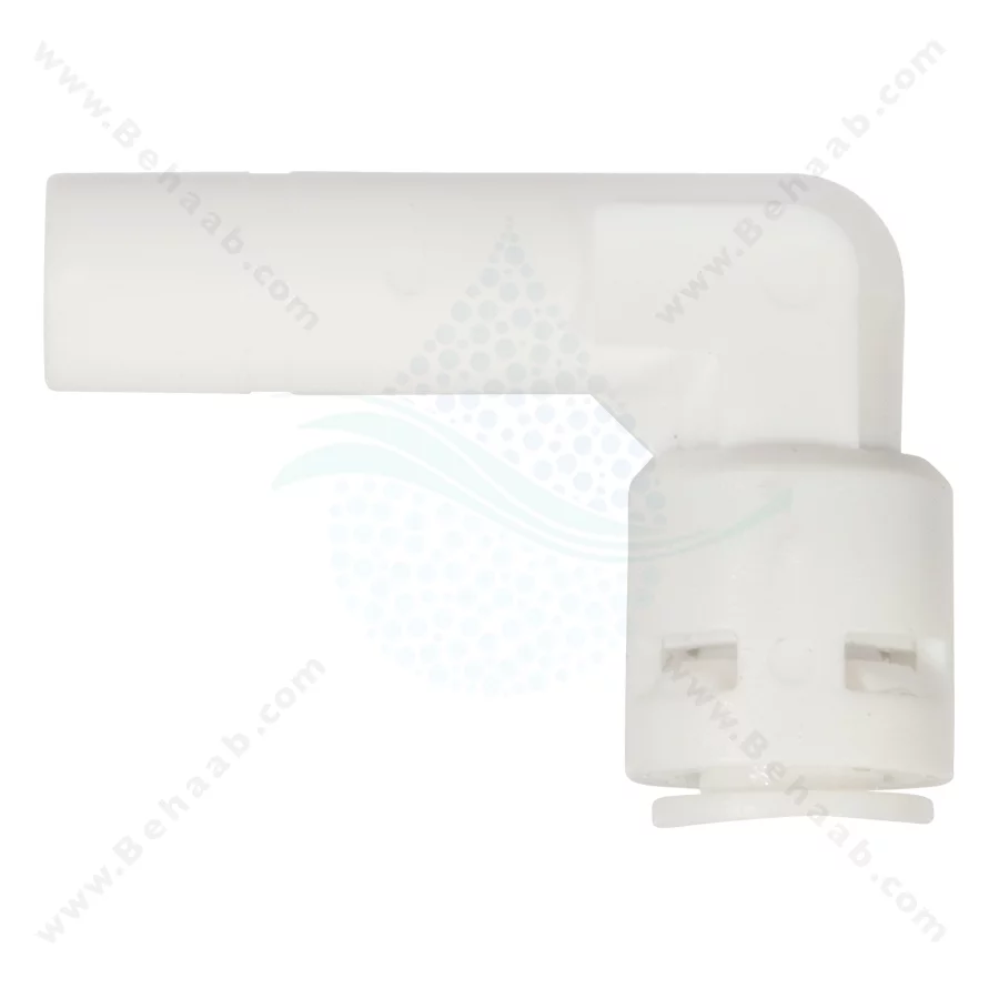 زانو سه هشتم میله ای به یک چهارم فیتینگی - Elbow Connector 3/8" Stem × 1/4" Push-Fit