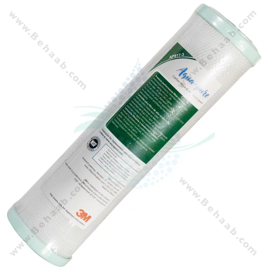پک 3 عددی فیلتر تصفیه آب آکواپیور - Aqua-Pure 3-Stage 10 Inch Water Filter Cartridge Set PP GAC CTO
