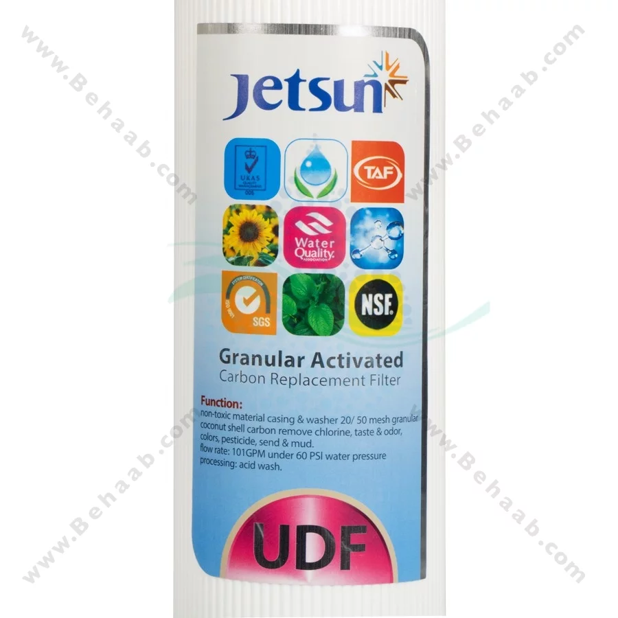 پک 3 عددی فیلتر تصفیه آب جت سان - Jetsun 3-Stage 10 Inch Water Filter Cartridge Set PP GAC CTO