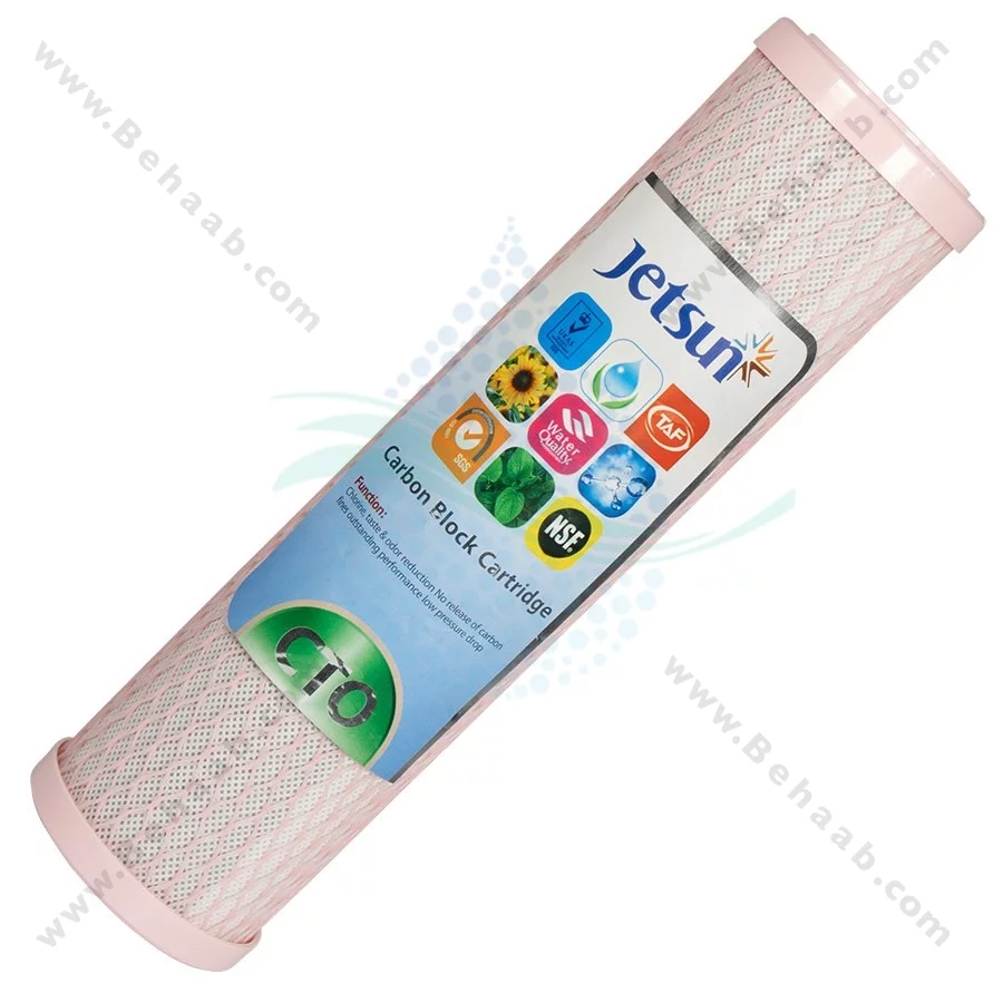 پک 3 عددی فیلتر تصفیه آب جت سان - Jetsun 3-Stage 10 Inch Water Filter Cartridge Set PP GAC CTO