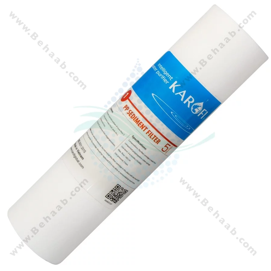 پک 3 عددی فیلتر تصفیه آب کاروفی - Karofi 3-Stage 10 Inch Water Filter Cartridge Set PP GAC CTO