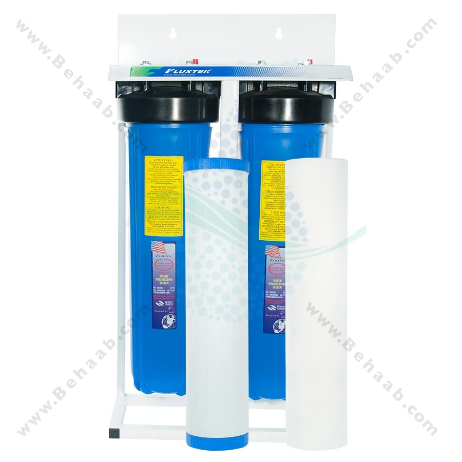 پیش تصفیه آب جامبو فلوکستک الیاف کربن - Whole House Water Filtration System Fluxtek with PP - GAC Water Filter
