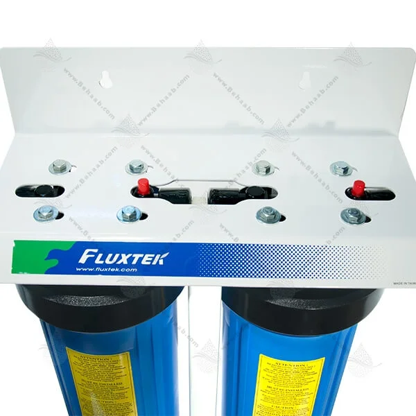 هوزینگ 20 اینچ 2 مرحله جامبو ورودی 1 اینچ فلکستک - 2Stage Water Filter Housing 20 inch Jumbo with 1 inch input Fluxtek