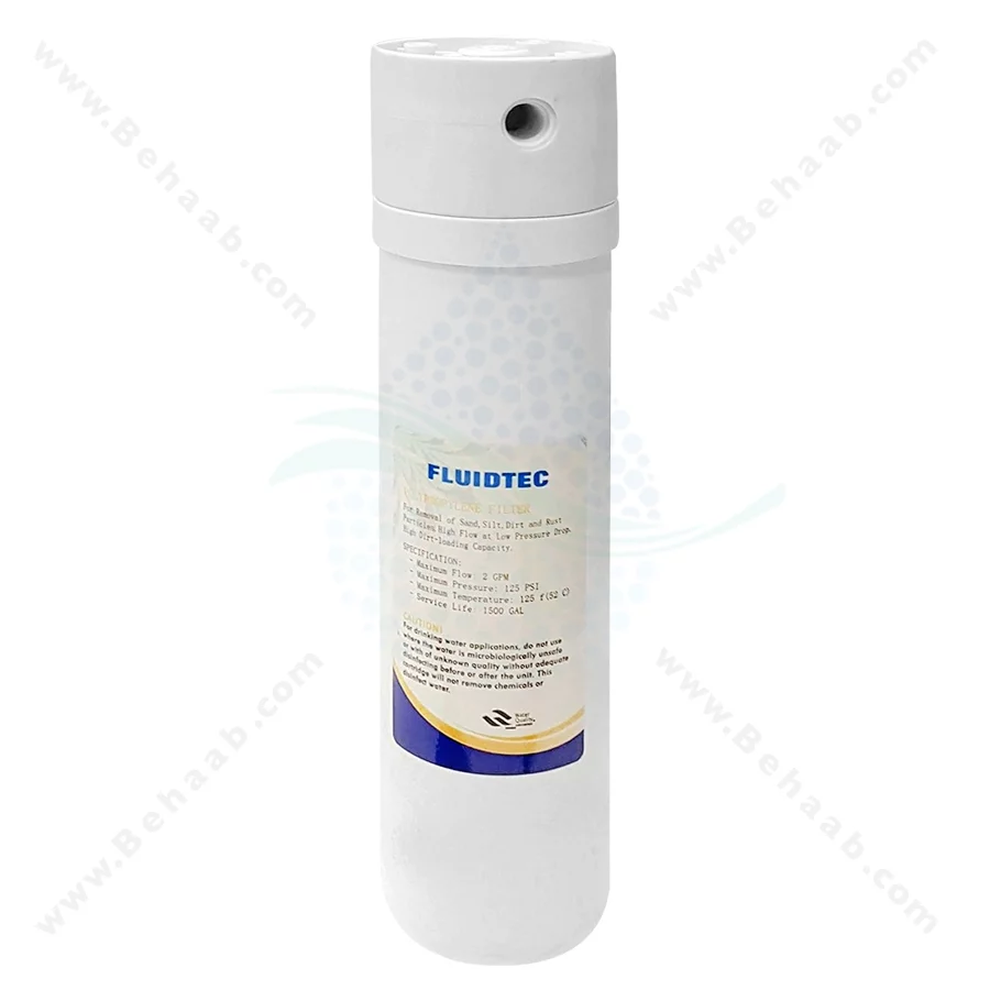 فیلتر اینلاین الیافی فلویدتک 5 میکرون - Fluidtec 5 Micron Concealed Pre Filter Water Purifiers