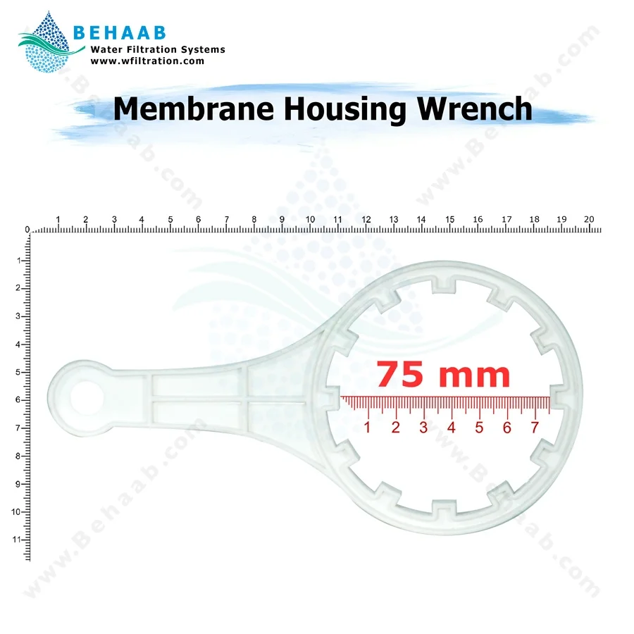 آچار محفظه ممبران تصفیه آب کد BW-08 - Membrane Housing Wrench white