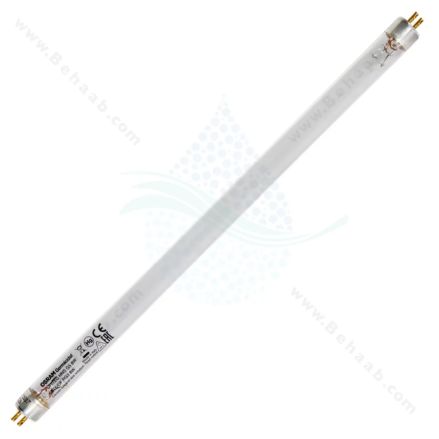 لامپ UV ضدعفونی کننده محیط 8 وات 30 سانتی‌متر - 30cm 8W UV Germicidal Lamp
