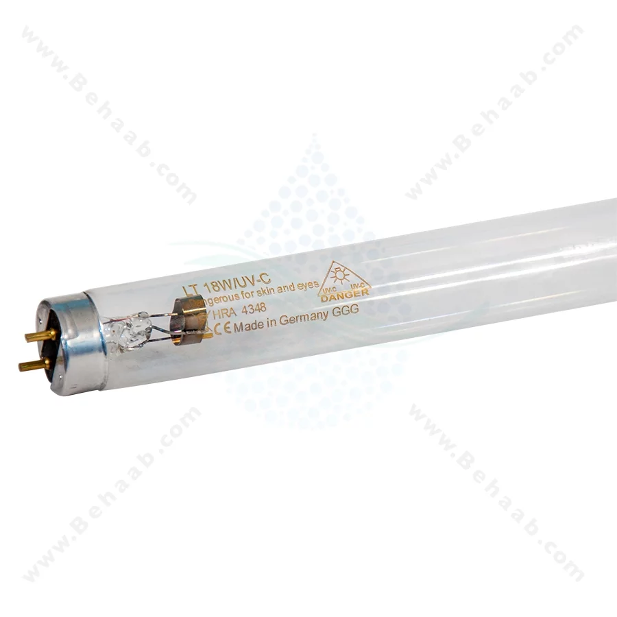 لامپ UV ضدعفونی کننده محیط 60 سانتی‌متر - 60cm UV Germicidal Lamp – 18W / 20W